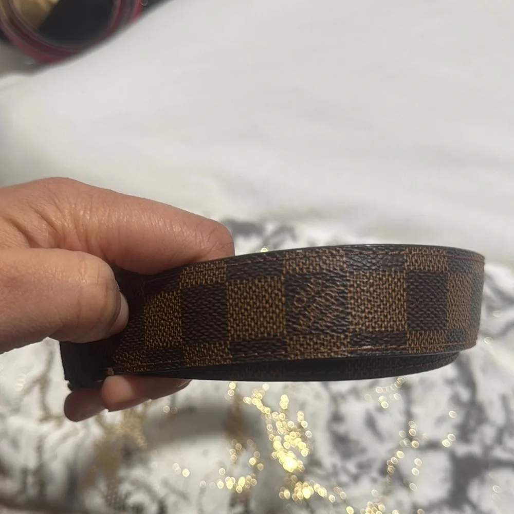 Women’s Brown Checkered Belt - Picture 3 of 6